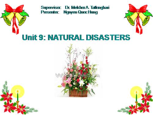 Unit 9. Natural disaters