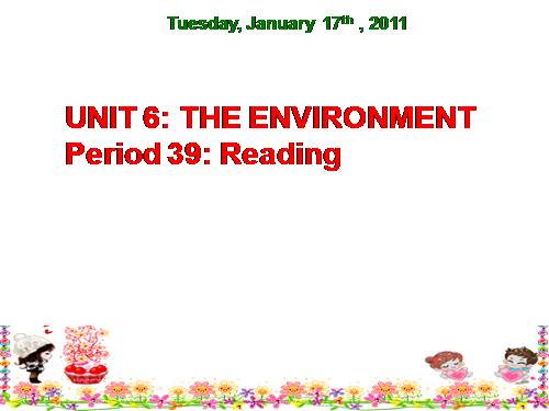 Unit 6. The environment