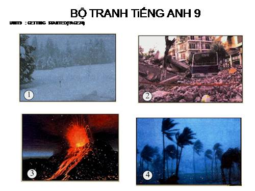 BỘ TRANH TiẾNG ANḤ 9- UNIṬ9