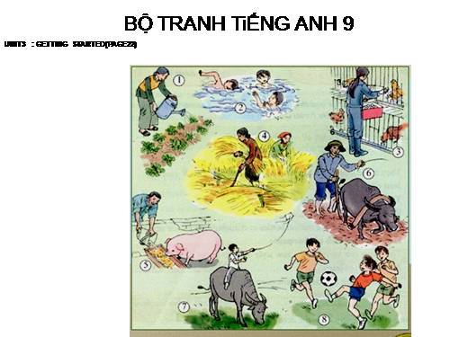 BỘ TRANH TiẾNG ANH9 - UNIT3