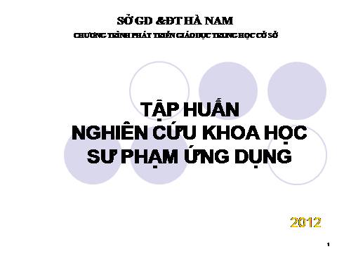 A. Tong quan ve NCKHSP UD