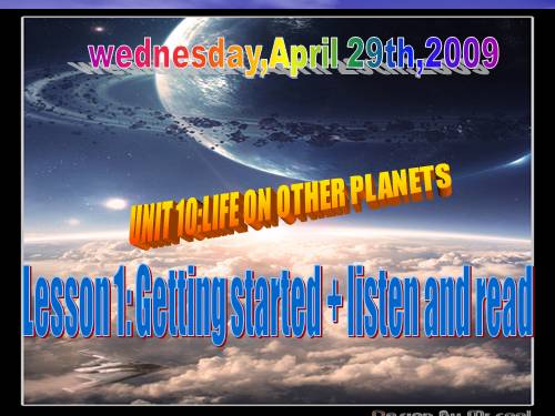 Unit 10. Life on other planets