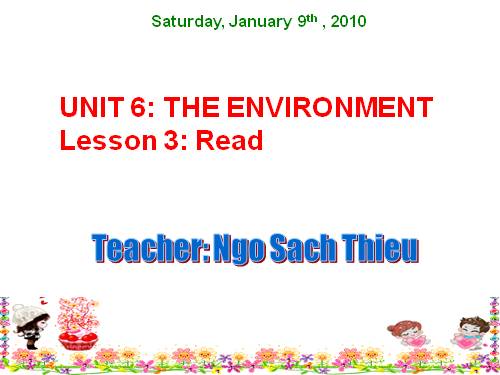 Unit 6. The environment