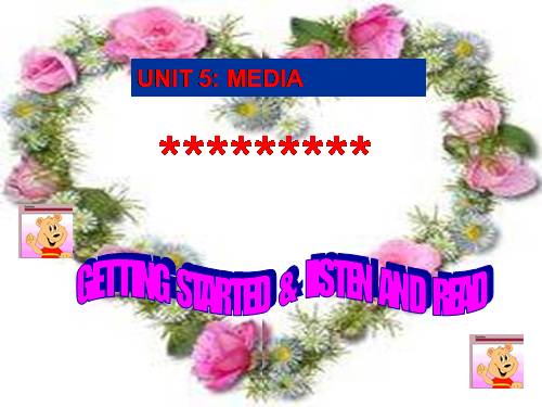 Unit 5. The media