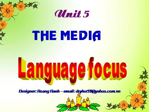 Unit 5. The media