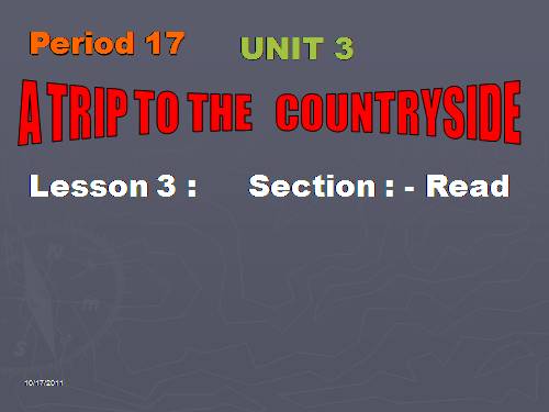 Unit 3. A trip to the countryside