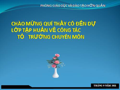 tai liệu tập huấn TTCM