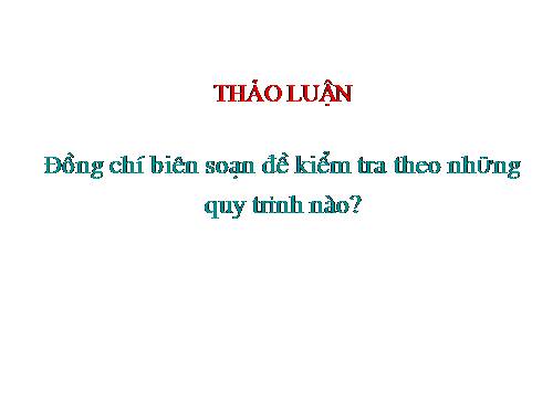 Tài liệu tập huấn ma trận đề KT