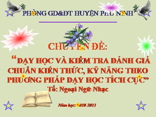 Chuyên đề KT dạy học chuẩn Kiến thức Anh 9