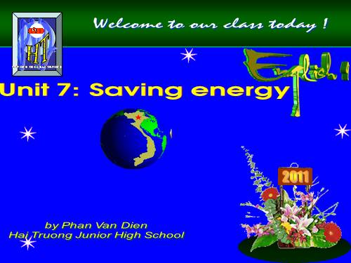 Unit 7. Saving energy