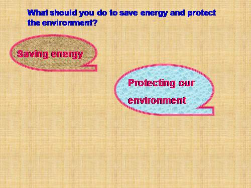 Unit 7. Saving energy