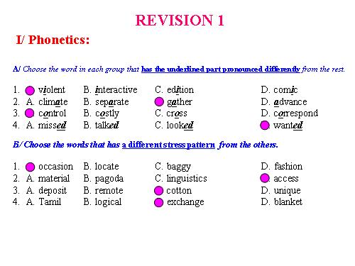 Revision1-Multiple choice-E9-HKI-2010-2011