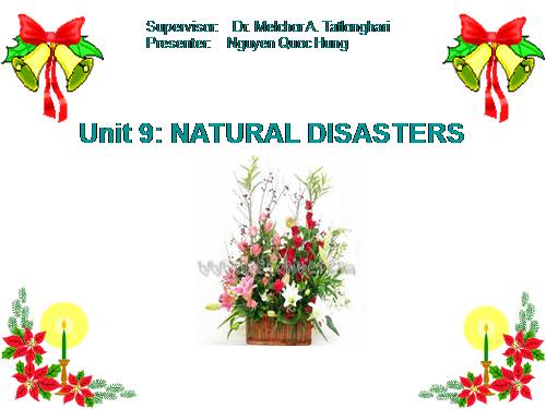 Unit 9. Natural disaters