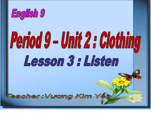 Unit 2. Clothing