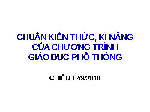 Tài liệu chuẩn KTTA bậc THCS