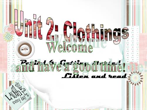 Unit 2. Clothing