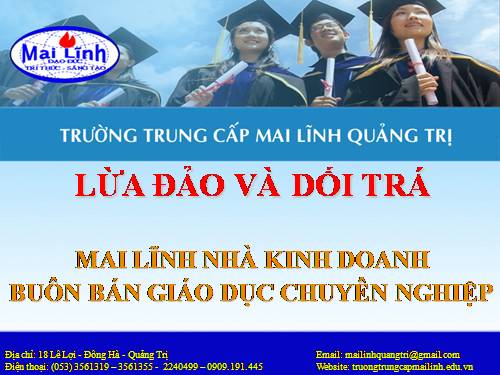 Trường TC Mai Lĩnh lừa đảo - dối trá