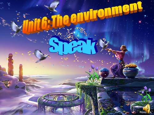 Unit 6. The environment