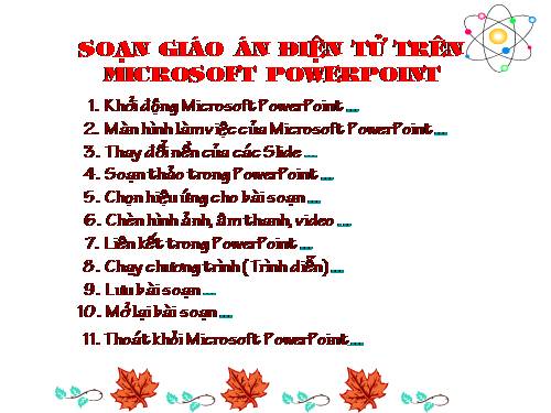 cách soạn bài giảng Power point