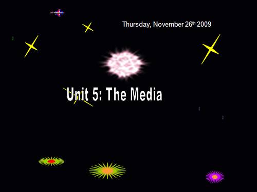 Unit 5. The media