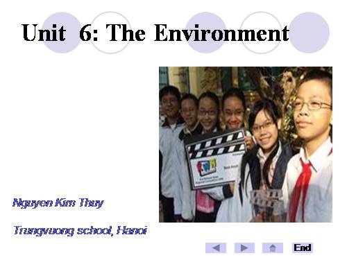 Unit 6. The environment