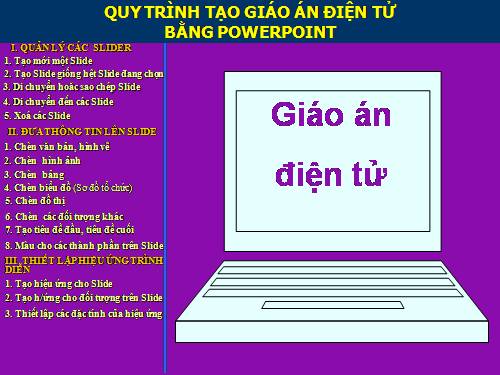 quy trinh soan Giao an DT PowerPoint