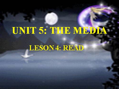 Unit 5. The media