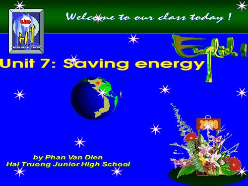 Unit 7. Saving energy