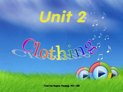 Unit 2. Clothing