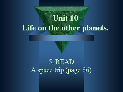 Unit 10. Life on other planets