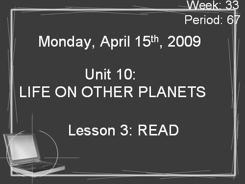 Unit 10. Life on other planets