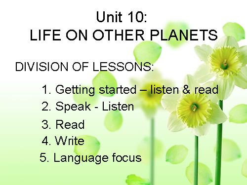 Unit 10. Life on other planets