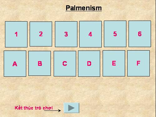 Trò chơi Pelmanism hay phù hợp với các bài