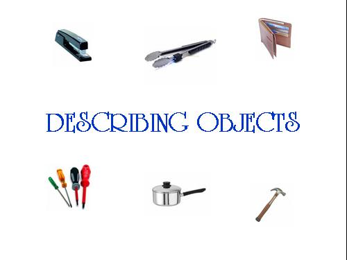 Describing objects