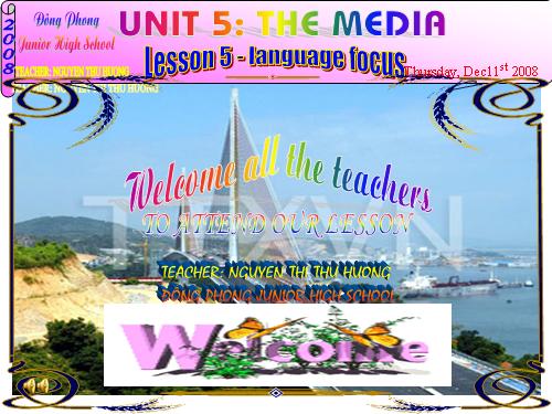 Unit 5. The media