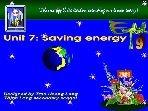 Unit 7. Saving energy