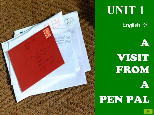 Unit 1. A visit from a pen pal