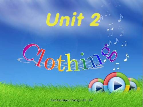 Unit 2. Clothing