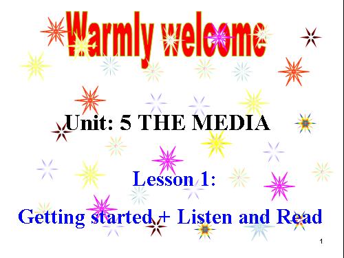 Unit 5. The media