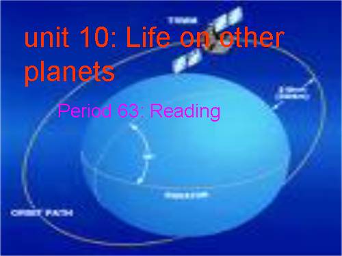 Unit 10. Life on other planets