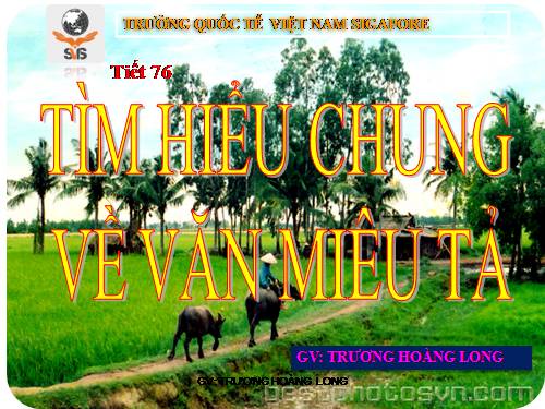 Bài 18. Tìm hiểu chung về văn miêu tả