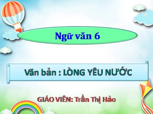 Bài 27. Lòng yêu nước