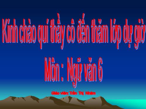 Bài 27. Câu trần thuật đơn có từ là