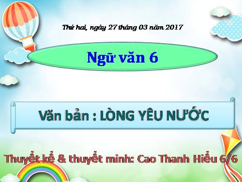 Bài 27. Lòng yêu nước