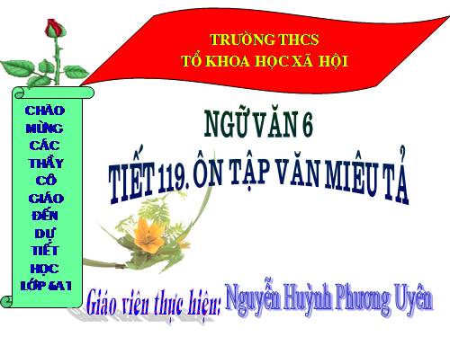 Bài 28. Ôn tập văn miêu tả