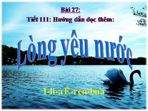 Bài 27. Lòng yêu nước