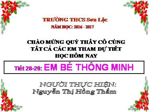 Bài 7. Em bé thông minh