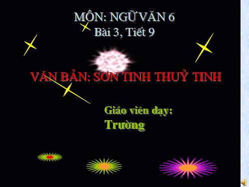 Bài 3. Sơn Tinh, Thuỷ Tinh