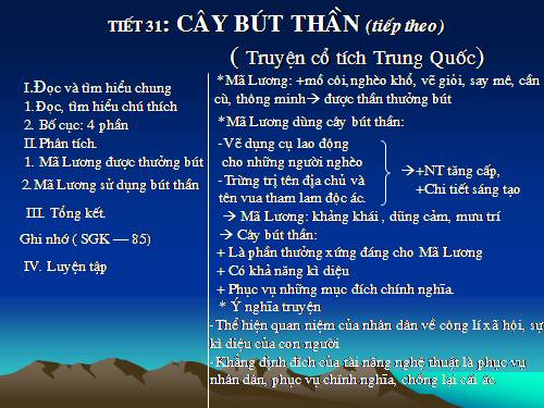 Bài 8. Cây bút thần