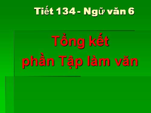 Bài 32. Tổng kết phần Tập làm văn